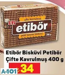 ETİBÖR BİSKÜVİ PETİBÖR ÇİFTE KAVRULMUŞ 400 G